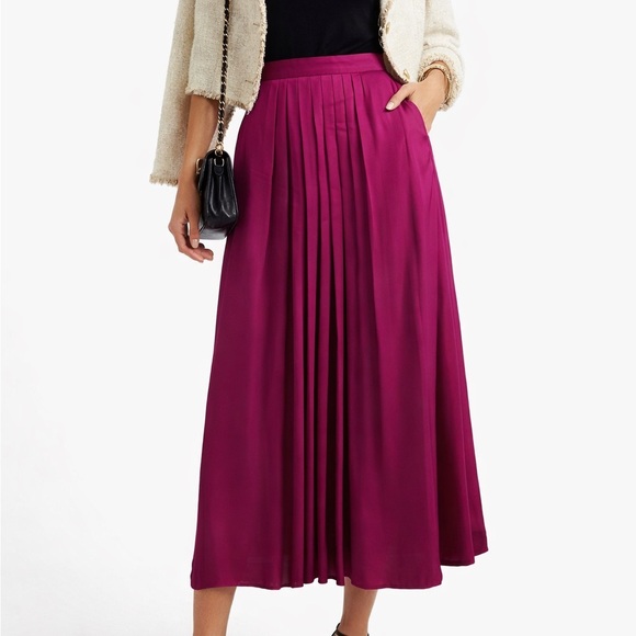 By Malene Birger Fuchsia A-Line Skirt
